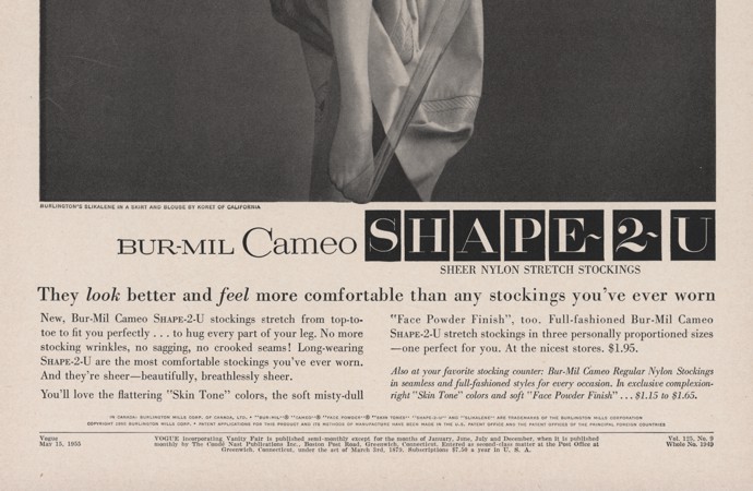 1986 NO NONSENSE : Pantyhose Sheer & Silky , SEXY LEGS Magazine Print AD
