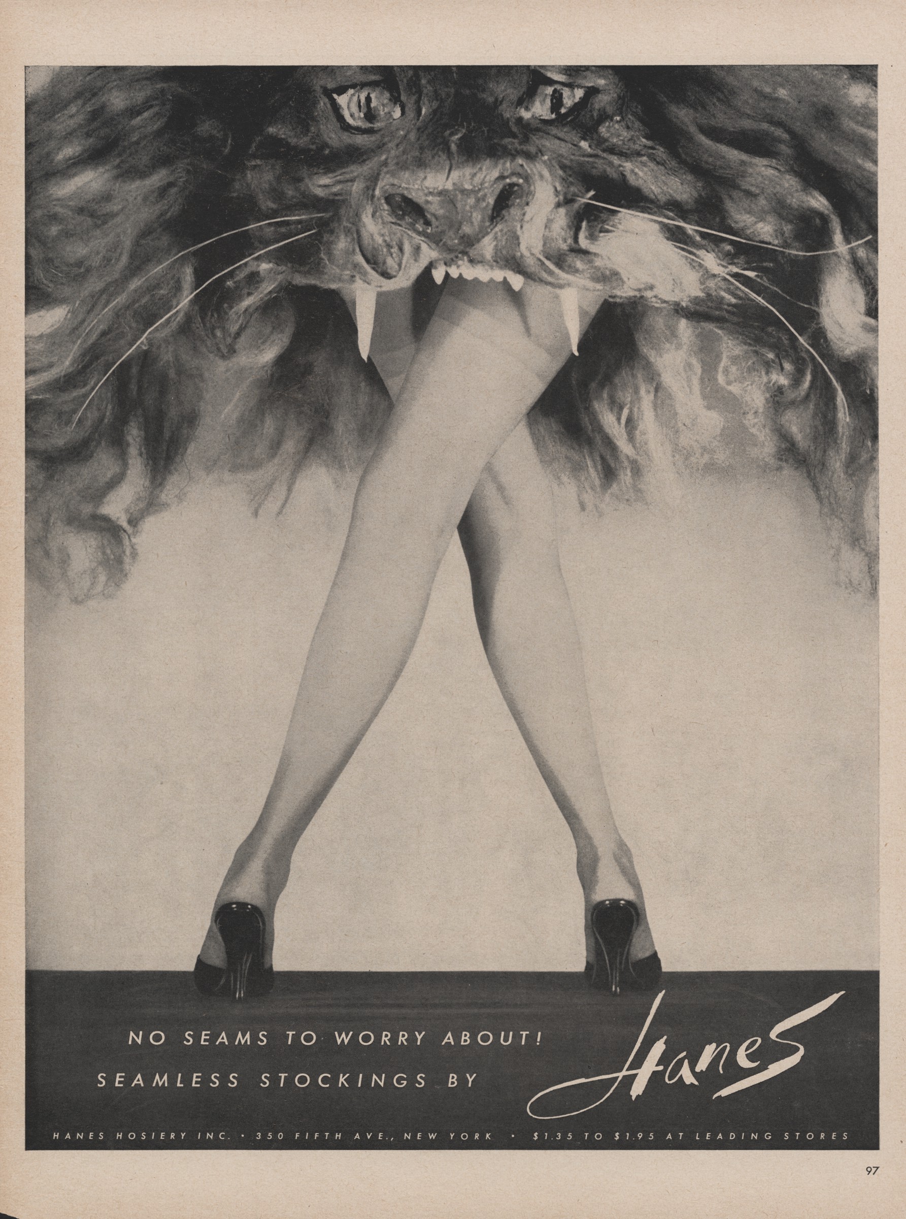 1973 Hanes Alive pantyhose women's legs photo & art vintage print ad